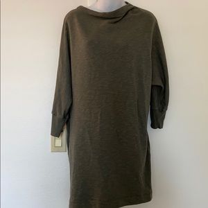 James Perse seafoam sweatshirt dress